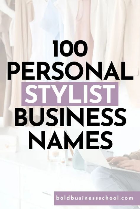 Want to learn how to become a personal stylist? Here's a quick summary of what a stylist does + personal stylist business names you can use: #businessnameideas Hair Account Name Ideas, Personal Shopper Business, Hairstylist Branding, Bespoke Wardrobe, Resale Clothing, Style Guru, Modern Muse, Name Ideas, Luxe Life