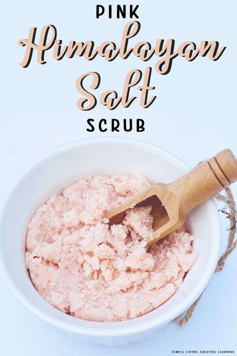 Himalayan Salt Scrub Diy Recipe, Himalayan Salt Scrub Diy, Pink Salt Scrub, Himalayan Salt Scrub, Pink Himalayan Salt Scrub, Salt Scrubs With Essential Oils, Salt Scrubs, Diy Salt Scrub Recipe, Coconut Oil Scrub