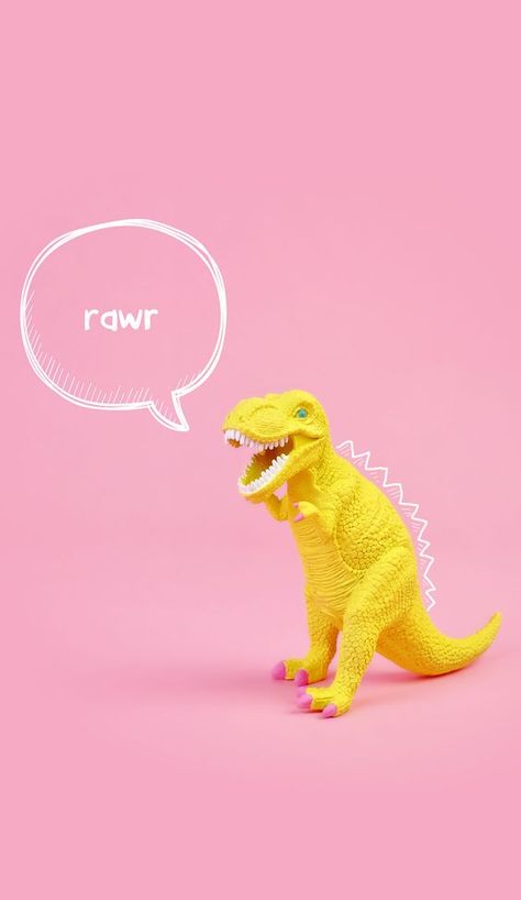 T-Rex Says Rawr Phone Wallpaper • Lock Screen T Rex Humor, Cute Pink Background, Dinosaur Wallpaper, Wallpaper Illustration, Monkey Stuffed Animal, Iconic Wallpaper, Dinosaur Funny, Dino Party, Funny Wallpaper