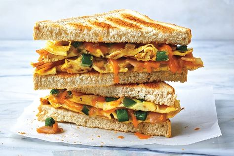 Classic Toasted Western Sandwiches Western Sandwich, Canadian Living Recipes, Grilled Sandwiches, Egg Ideas, Sandwiches For Lunch, Western Food, Breakfast On The Go, Food Experiences, Soup And Sandwich