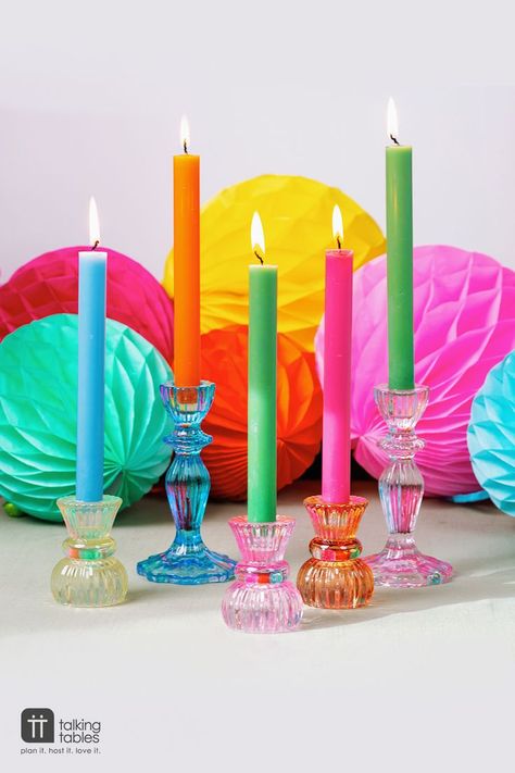 Small Glass Candle Holders, Colorful Candle Holders, Pink Candle Holders, Green Candle Holders, Romantic Candlelight, Small Candle Holders, Coloured Candles, Dinner Candles, Romantic Candles