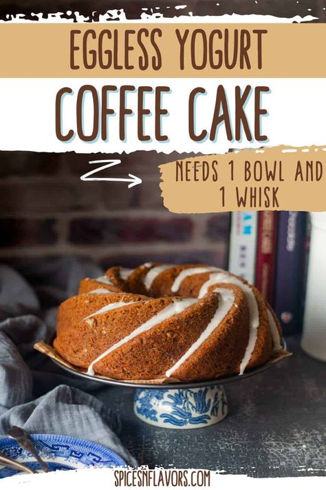 Coffee Cake Without Eggs, Cake Recipe Without Eggs, Yogurt Coffee Cake, Yogurt Coffee, Baking Bread At Home, Cake Recipes Without Eggs, Coffee Cake Recipe, Yogurt Cake, Coffee Cake Recipes