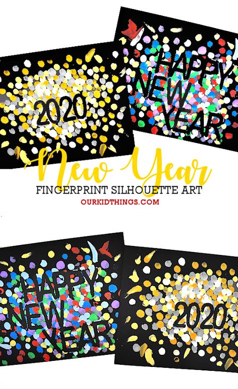 New Years Art Kindergarten, New Years Art Activities For Kids, Happy New Year Art For Kids, New Year Toddler Activities, New Year Art Projects For Kids, New Year Crafts For Toddlers, New Years Crafts For Toddlers, New Years Art, News Years Crafts For Kids