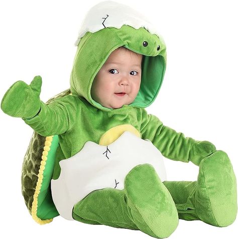 Infant Hatching Turtle Costume Sea Creature Costume, Turtle Costume, Turtle Time, Turtle Costumes, So Confused, Green Skin, Animal Costumes, Turtle Shell, Cute Turtles