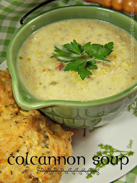 Olla-Podrida: Colcannon Soup Colcannon Soup, Irish Soup, Homestead Blog, Irish Cooking, Irish Dishes, Irish Cuisine, Scottish Recipes, Chili Soup, We're Moving