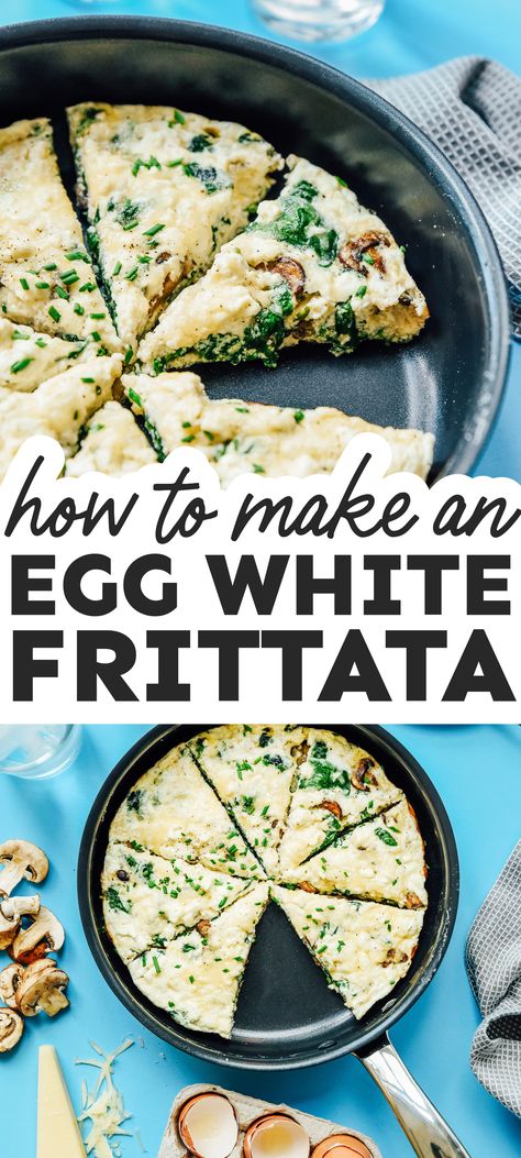 Frittata Vegetarian, Egg White Breakfast Recipes, Recipe Using Egg Whites, Eggs Frittata, Egg White Frittata, Egg White Breakfast, Egg White Recipes, Vegetarian Brunch, Healthy Egg Recipes