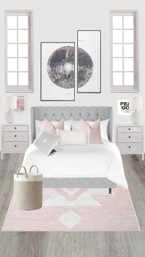 Dream Teen Bedrooms, Bed Inspo, White Room Decor, Bedroom Decor For Teen Girls, Cosy Room, Bedroom Deco, Room Redesign, Future Room, Room Design Bedroom