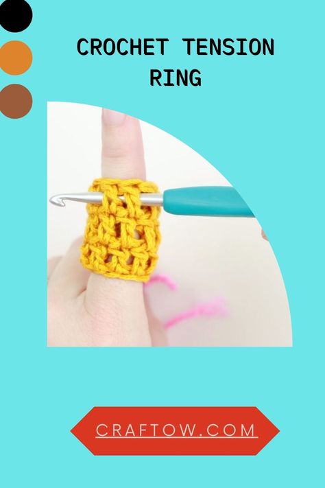 Crochet Tension Ring Yarn Tension Ring Diy, Tension Ring Crochet, Crochet Tension Ring, How To Make Marzipan, Crochet Tension, Tension Ring, Crochet Rings, Perfect Squares, Your Crochet