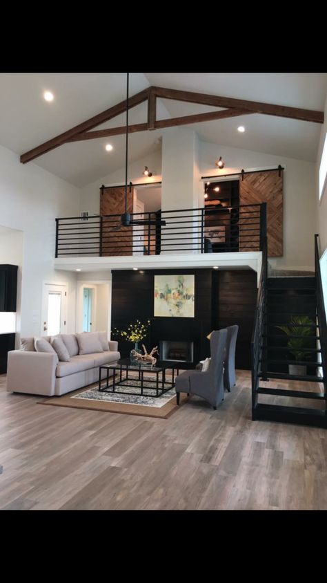 Ny House, Loft House Design, Loft Interior Design, Tiny House Loft, House Loft, Loft Interiors, Shed Homes, Loft House, Loft Design