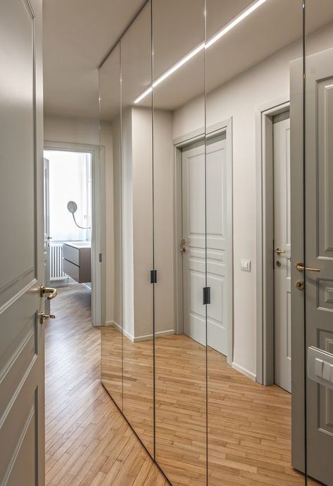 Mirror Wardrobe Hallway, Mirror Door Cabinet, Folding Mirror Closet Doors, Ikea Mirror Closet Doors, Bedroom Mirror Wardrobe, Ikea Mirror Closet, Mirror Wall Closet, Ikea Mirror Wardrobe, Pax Mirror Doors