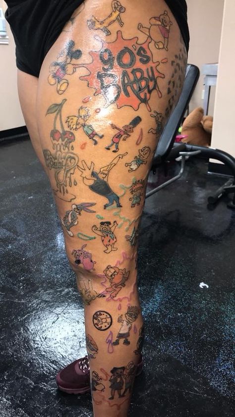 Pinterest Tattoos, Pin Up Girl Tattoo, Disney Tattoo, Dope Tattoos For Women, Stylist Tattoos, 90's Fashion, Girly Tattoos, Cartoon Tattoos, Baby Tattoos