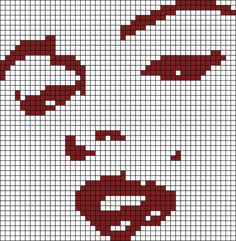 Pop Art Andy Warhol, Marilyn Monroe Pop Art, Graph Crochet, Pixel Crochet, Tapestry Crochet Patterns, Pixel Pattern, Pixel Art Pattern, Crochet Tapestry, Diy Crochet Projects