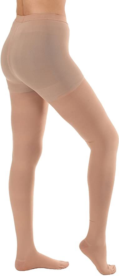 Amazon.com: Made in USA - Sheer Compression Pantyhose Firm Support 20-30mmHg - Beige, Medium - Absolute Support Model A207 - Compression Stockings: Health & Personal Care Compression Hose, Compression Pantyhose, Compression Stockings, Leg Pain, Compression Tights, Compression Socks, Knee Pain, Open Toe, Made In Usa