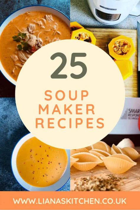 25 Soup Maker Recipes for you to make! I've collated 25 of my best soup maker recipes to inspire you to dust down that soup maker! #soupmakerrecipes #soupmaker #soup #souprecipes #soupseason Soup Maker Recipes Morphy Richards, Morphy Richards Soup Maker, Soup Maker Recipes, Best Soup, Veg Soup, Homemade Soup Recipe, Soup Maker, Morphy Richards, Recipes Soup