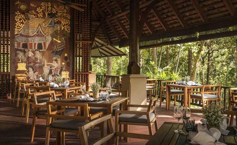 Chiang Mai Wallpaper, Countryside Restaurant, Rice Farmers, Chiang Mai Hotel, Lodge Design, Four Seasons Resort, Travel Wallpaper, Wallpaper Magazine, Northern Thailand