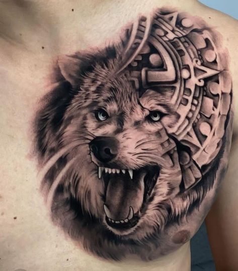 Finger Tattoos Words, Tato Mandala, Leopard Print Tattoos, Aztec Tattoos Sleeve, Full Hand Tattoo, Wolf Tattoos Men, Cool Back Tattoos, Wolf Tattoo Sleeve, Realistic Tattoo Sleeve