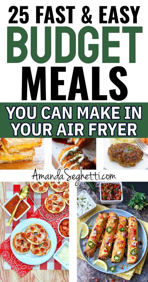 Air Fryer Grocery List, Air Fryer Recipes On A Budget, Cheap Air Fryer Meals For Two, Cheap And Easy Air Fryer Recipes, Cheap Air Fryer Dinner Recipes, Easy Cheap Air Fryer Meals, Easiest Air Fryer Recipes, Aldi Air Fryer Recipes, Easy Cheap Air Fryer Recipes