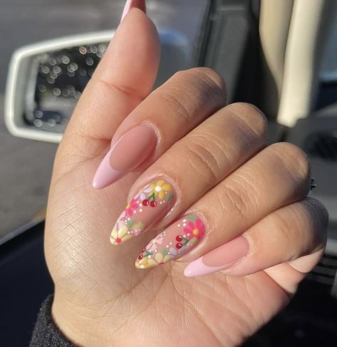 Pixel Diva • @pixeldiva • Milkshake Website Builder Nails Fruit, Nails Cherry, Nails With Flowers, Fruit Nails, Nail Base, Nails Floral, Pink French Nails, March Nails, Nails Pastel