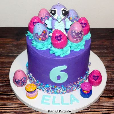 Katy's Kitchen: Hatchimals Cake Hatchimals Birthday Cake, Hatchimals Cake, Castle Birthday Cakes, Castle Birthday, 7th Birthday Cakes, Cake Kids, Cedar Rapids Iowa, Kids Cakes, Modeling Chocolate