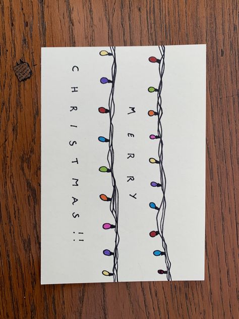 Diy Christmas Card For Boyfriend, Funny Christmas Cards Diy, Chrismas Crafts, Boyfriend Christmas Card, Drawings For Boyfriend, Card Inspo, Christmas Postcards, Cards For Boyfriend, Piece Of Paper