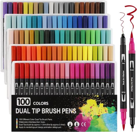 Good Markers, Stylo Art, Brush Pen Art, Brush Markers, Brush Pens, Card Drawing, Pencil Writing, Drawing Supplies, Coloring Markers