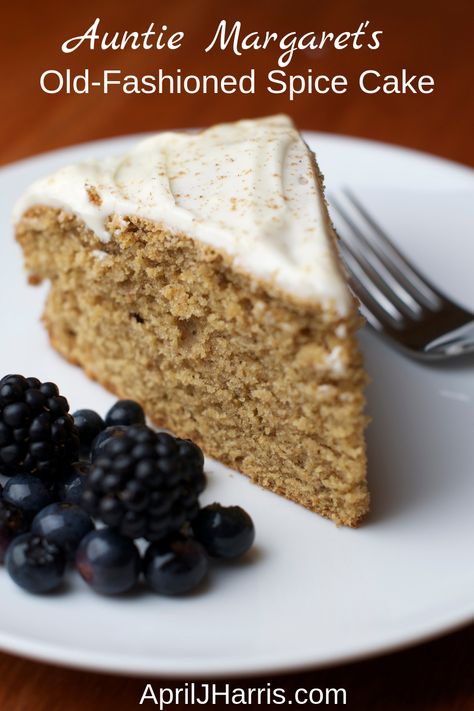 Gorgeously fragrant and richly flavoured with warming spices, this vintage recipe for my Auntie Margaret's Spice Cake has been in my family for four generations. Savory Cakes, Spice Cake Recipes, Breakfast Sweets, Gateaux Cake, Delicious Cakes, Cinnamon Spice, Spice Cake, Halloween Food, Cake Frosting