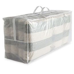 Outdoor Cushion Storage Bag Cushion Storage Outdoor, Storing Outdoor Furniture For Winter, Outdoor Pillow Storage Ideas, Storage For Outdoor Cushions, How To Store Patio Cushions, Storing Outdoor Cushions, How To Store Outdoor Cushions, Bedcover Packaging, Patio Cushion Storage Ideas