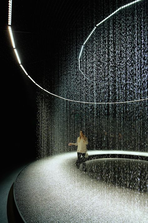 Sensory Design, Water Projection, Lighting Installation, Fountain Design, Urban Lighting, Architectural Practice, Cool Lamps, Visual Aesthetics, Japan Design