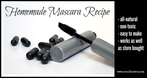 Home Made Mascara, Mascara Recipe, How To Make Mascara, Bio Oil Uses, Homemade Toiletries, Homemade Mascara, Diy Vitamin C Serum, Grow Eyelashes, Diy Mascara