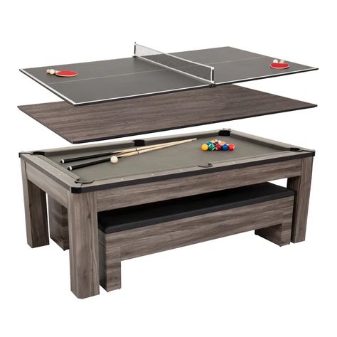 American Legend Hampton 7' Pool Table & Reviews | Wayfair Table Tennis Conversion Top, Multi Game Table, Pool Table Room, Billiards Table, Storage Bench Seating, Dining Table With Storage, Shuffleboard Table, Upholstered Storage Bench, American Legend