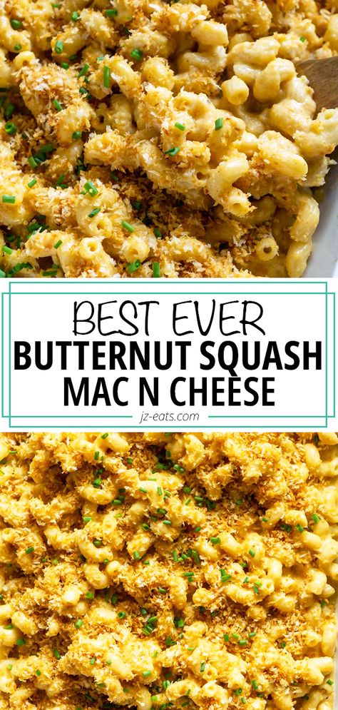 Butter Squash Mac And Cheese, Butternut Squash Entree, Butternut Squash Recipes Mac And Cheese, Mac And Cheese With Squash, Butternut Squash Main Dish Recipes, Butternut Squash Side Dish Recipes, Recipe With Butternut Squash, What Pairs With Butternut Squash, Mac And Cheese With Butternut Squash