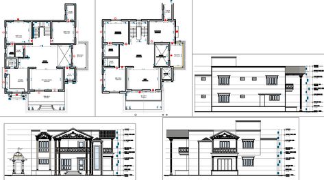 Bungalow Layout, Plumbing Layout Plan, House Plumbing, Plumbing Layout, Duplex Plans, Houses Plans, Drawing Block, Duplex House Plans, Cad File