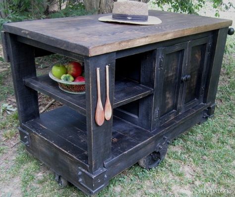 30 Rustic DIY Kitchen Island Ideas Homemade Kitchen Island, Dream Kitchen Island, Dresser Kitchen Island, Pallet Kitchen, Modern Bedding, Rustic Kitchen Island, Small Kitchen Island, Kitchen Island Cart, Old Barn Wood