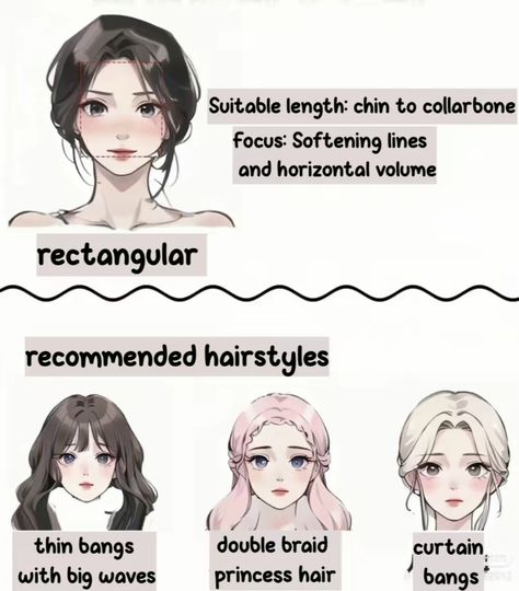 #hairstyles #recommended #rectanglefaces Hairstyle Rectangle Face Shape, Hairstyles For Asymmetrical Faces, Medium Straight Hairstyles For Fine Hair, Rectangle Hairstyles, Hairstyles For Rectangle Faces, Rectangular Face Shape Hairstyles, Rectangular Face Shape, Hair Styles For Rectangle Face For Women, Hairstyles For Rectangle Face Shape