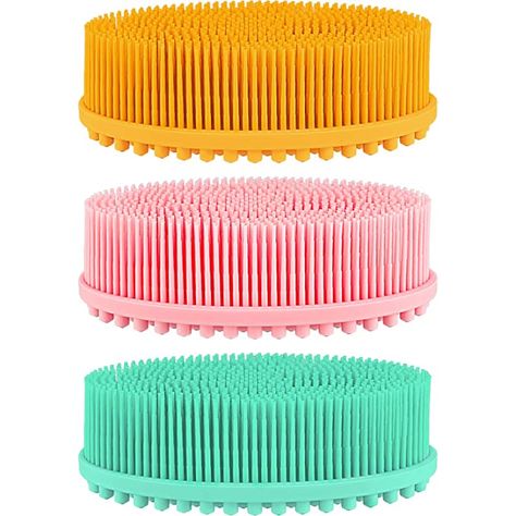 Body Wash Brush, Silicon Scrubber, Silicone Scrubber, Brr Basket, Silicon Brush, Silicone Body Scrubber, Shein Clothes, Luxury Closets, Closets Design