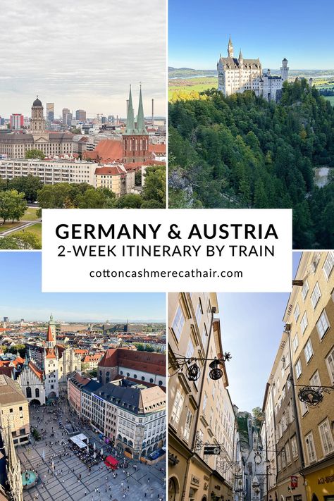 2-week Germany and Austria Itinerary by Train Swiss Honeymoon, Austria Itinerary, Germany Itinerary, Things To Do In Idaho, Oktoberfest Germany, Museum Island, Trip To Germany, Idaho Travel, Visit Austria