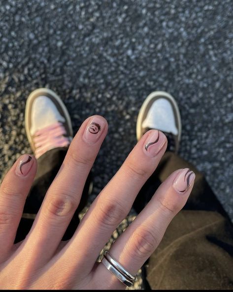 Nail Design For Guys, Simple Men Nails, Minimalist Nail Art Men, Buff And Shine Nails For Men With Art, Men’s Nail Art Design, Buff And Shine Nails For Men, Male Manicure Design, Boy Nail Ideas, Male Manicure Art Designs