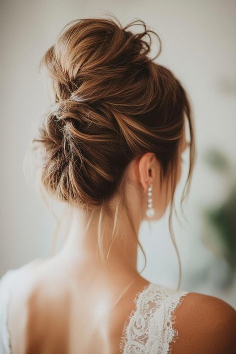 Elegant, effortless, and on-trend—these 37 high bun bridal hairstyles are designed for modern brides! Pair them with your veil or statement jewelry to complete the perfect wedding look. Don’t miss the chance to find your ultimate style today! #weddingupdo #bridalglow #highbunstyles Wedding Updo Bride, High Bun Bridal, Bun Bridal Hairstyles, Volume Updo, High Bun Hairstyles, Bride Updo, Beautiful Bridal Hair, Bridal Hair Updo, Bridal Elegance