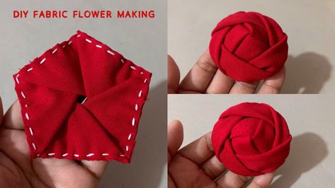 Make Your Own Fabric, Flower Headband Diy, Rose Flower Headband, Flower Cloth, Diy Lace Ribbon Flowers, Diy Ribbon Flowers, How To Make Rose, Rose Corsage, Fabric Rose