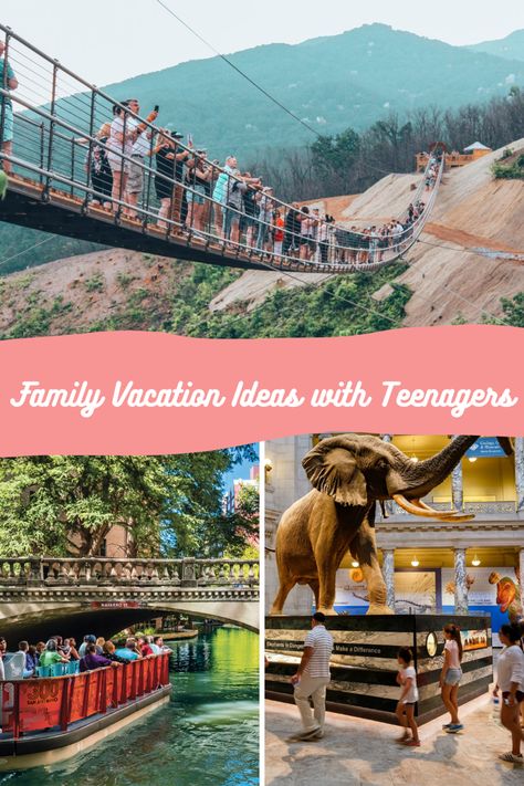 Best Summer Family Vacations In Us, Us Vacations With Kids, Fun Family Vacations In The Us, Best Spring Break Vacations With Teens, Teen Vacation Ideas, Europe With Teens, Affordable Family Vacation Destinations, Best Family Vacations With Teens, Best Family Vacations With Kids