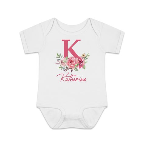 PRICES MAY VARY. PERSONALIZED ​BABY ONESIE: Click "CUSTOMIZE NOW" and enter Baby's name or text on this cute personalized baby onesie . A personalized baby onesie with name for your baby will be the best gift for your little angel and can be used as a permanent souvenir, Also makes a perfect gift that stands out in any baby shower and registry party. EXCLUSIVE DESIGN: Professional Designer Team, designed Floral Baby Onesie with colorful and unique, lovely motifs so that babies fall in love with Personalized Onesie Girl, Onesie With Name, Monogram Onesies, Personalized Baby Onesies, Custom Baby Onesies, Newborn Bodysuit, Personalized Onesie, Diy Baby Shower Gifts