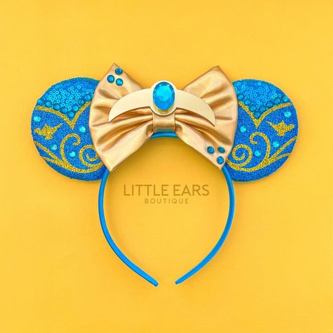 Jasmine Dress Mickey Ears- mickey ears disney headband mouse Jasmine Ears, Mickey Ears Headband, Diy Disney Ears, Disney Ears Headband, Disney Bows, Jasmine Dress, Disney Bound Outfits, Mouse Ears Headband, Mickey Mouse Ears