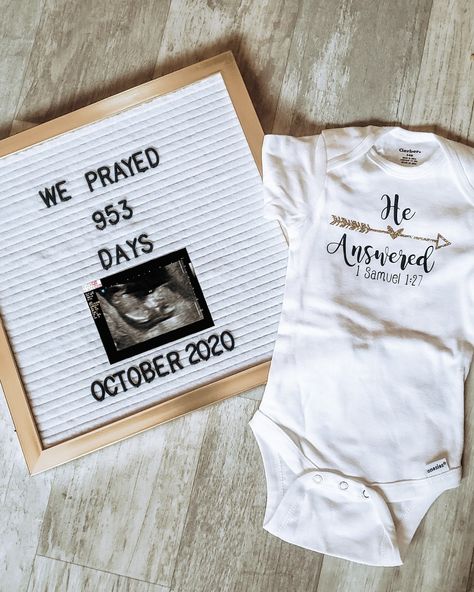 Miracle Pregnancy Announcement, Fertility Pregnancy Announcement, Pregnancy Announcement After Struggle, Pregnancy Anouncment Ideas, Ivf Baby Announcement, Miracle Baby Announcement, Prego Announcement, Ivf Pregnancy Announcement, Pregnancy Announcement Pictures