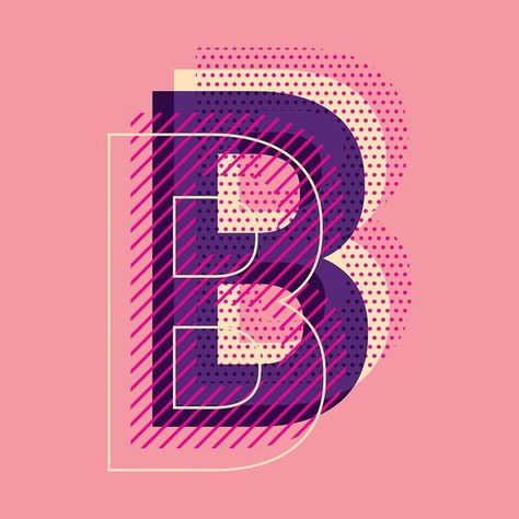 // l o g o s Letter B Typography, B Typography, Typographie Logo, Illustration Design Graphique, The Letter B, 타이포그래피 포스터 디자인, Typography Poster Design, Creative Typography, Free Illustration