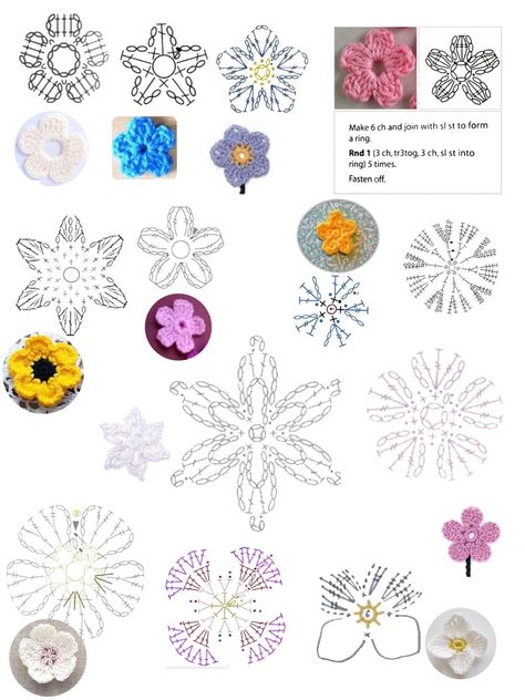 Crochet Small Flower, Crochet Brooch, Crochet Flowers Free Pattern, Crochet Jewelry Patterns, Crochet Bouquet, Crochet Earrings Pattern, Crochet Hair Accessories, Crochet Plant, Crochet Butterfly