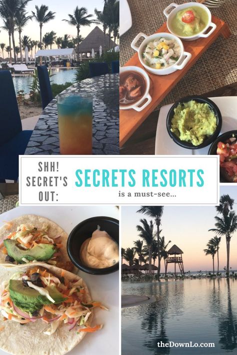 Considering Secrets Resorts in #Mexico for a honeymoon or couple's #travel? Read this blog first for the must-know tips and tricks. #cancun Secrets Akumal Riviera Maya, Akumal Mexico, Secrets Resorts, Cancun Trip, Mexico Food, Honeymoon Resorts, Mexico Resorts, Luxury Cruise, Anniversary Trips