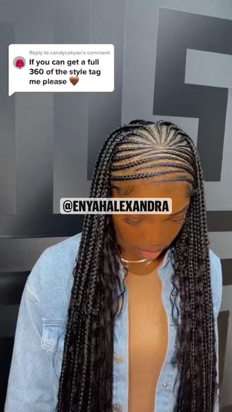 @EnyahAlexandra in 2022 | Single braids, Black women hairstyles, Braided cornrow hairstyles Paint Ideas 2023, Nails Paint, Cornrows Braids For Black Women, Braided Hairstyles For Black Women Cornrows, Big Box Braids Hairstyles, Feed In Braids Hairstyles, Goddess Braids Hairstyles, Single Braids, Box Braids Hairstyles For Black Women