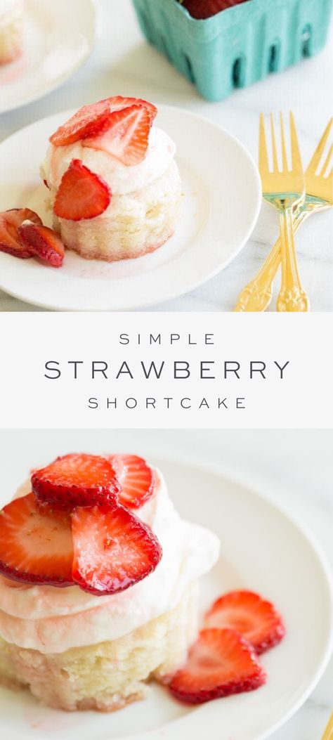 Best Strawberry Shortcake Recipe, Shortcake Recipe Easy, Individual Strawberry Shortcake, Easy Strawberry Shortcake Recipe, The Best Strawberry Shortcake, Best Strawberry Shortcake, Strawberry Shortcake Recipe Easy, Mini Strawberry Shortcake, Light Summer Desserts