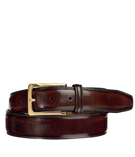 From Johnston & Murphy, this belt features:genuine leatherstitched edges and a zinc alloy bucklepolished brass finish1 3/8" widecoordinates with Johnston & Murphy "Hayes" dress shoeImported. Boys Belt, Accessory Inspo, Big Friends, Mens Outfit Inspiration, Johnston Murphy, Fall Accessories, Brown Belt, Sneakers Men Fashion, Outfit Inspo Fall