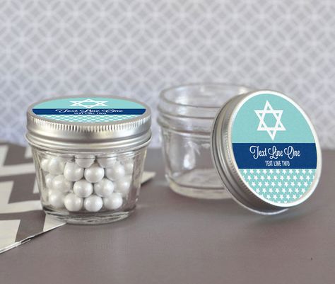 Vintage Mini Mason Jars, Glass Jar Favor for Religious Events, Glass Favor, Star of David Mitzvah (Set of 24) (R0102392) by MomentosEvents on Etsy https://www.etsy.com/listing/237361328/vintage-mini-mason-jars-glass-jar-favor Edible Party Favors, Modern Wedding Favors, Mason Jar Glasses, Tropical Gifts, Bridal Shower Party Favors, Mini Mason Jars, Drinking Jars, Vintage Mason Jars, Wedding Favors Cheap